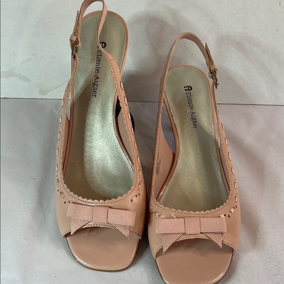 Etienne Aigner Tegan Women's Pink Slingback Heels - Picture 1 of 8
